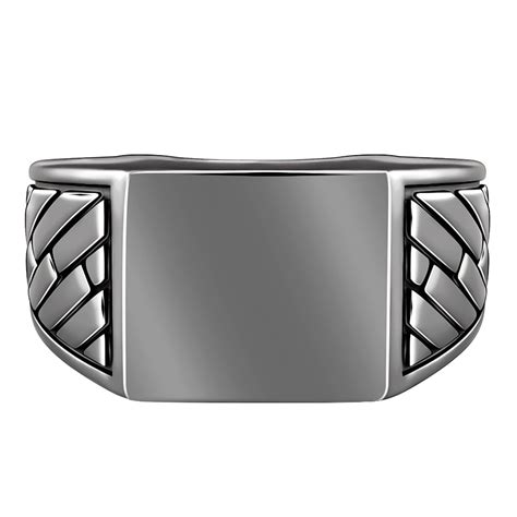 GIVA 925 Silver Black Rhodium Ultimate Ring For Him,Fixed Size, Indian ...