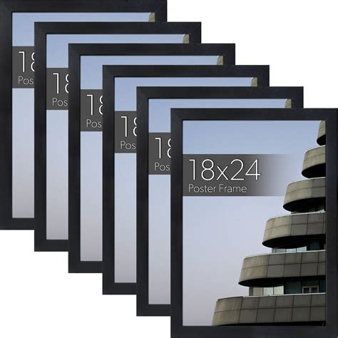 Mainstays 18x24 Basic Poster & Picture Frame, Black, Set of 6 - Walmart.com
