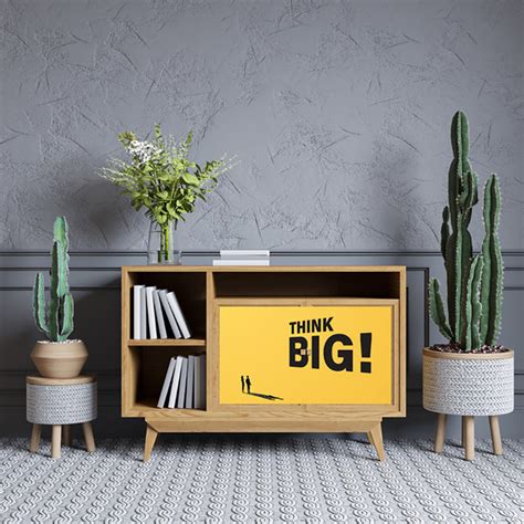 Think Big Motivated Self Adhesive Sticker For Cabinet – Myindianthings