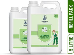 FERMENT ORGANICS Disinfectant Jasmine Surface and Floor Cleaner Refill ...