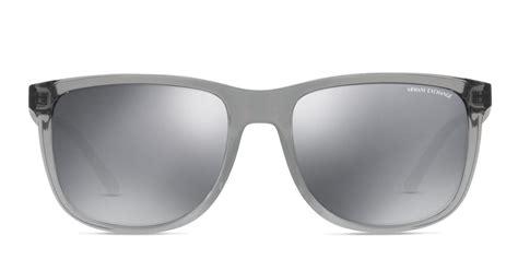 Armani Exchange 4070S Clear Gray/Tortoise Prescription Sunglasses