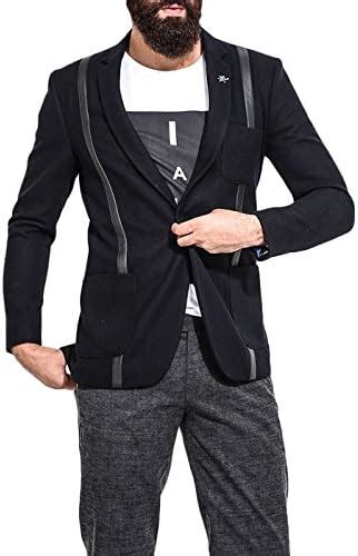 Buy MR BUTTON Men's Slim Fit Blazer CATBLJ10-XL Black X-Large at Amazon.in