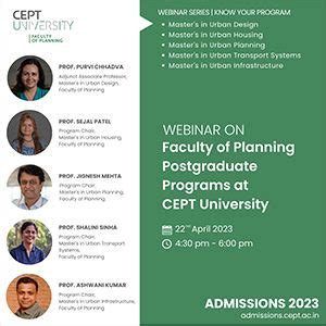 Faculty of Planning PG Program Common - Event - CEPT