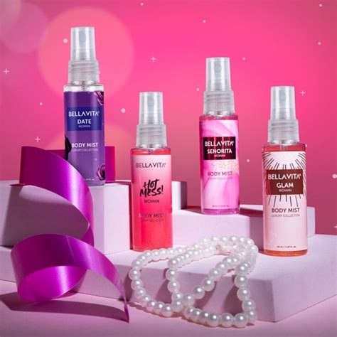 Body Mist Travel-Size Gift Set: Best Body Mist for Women - 4 x 50ml I ...