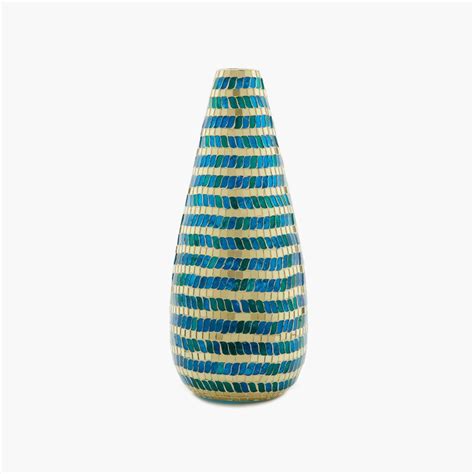 Buy Mahin Mosaic Wave Pattern Vase from Home Centre at just INR 1799.0