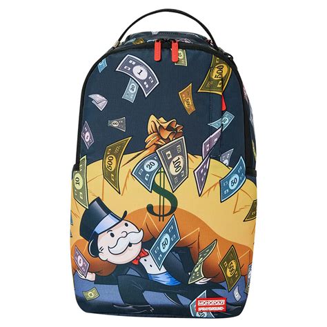 SPRAYGROUND Monopoly Money Bag DLXSR Backpack 910B4895NSZ - Shiekh