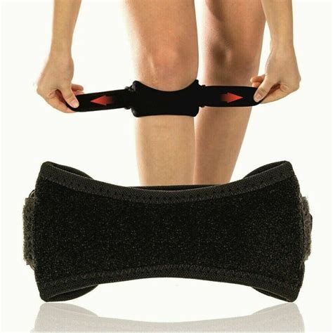 Adjustable Patella Tendon Strap Knee Support Jumpers Runners Pain Band ...