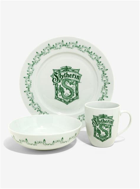 Harry Potter Slytherin Dinnerware Set | BoxLunch | Dinnerware set ...