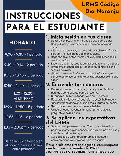 Code Orange Day Information - Lake Ridge Middle School