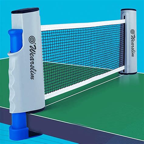 Buy Wearslim Retractable Ping Pong Table Tennis Net, Portable ...