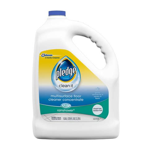 Pledge Clean It Multisurface Floor Cleaner Concentrate, Rainshower ...