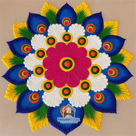 25+ Simple and Easy Diwali Rangoli Designs for Home 2025 | Rangoli ...