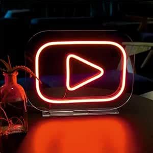 RGY Youtube Neon Light Sign for Decoration of wall, Living Room, Kids ...