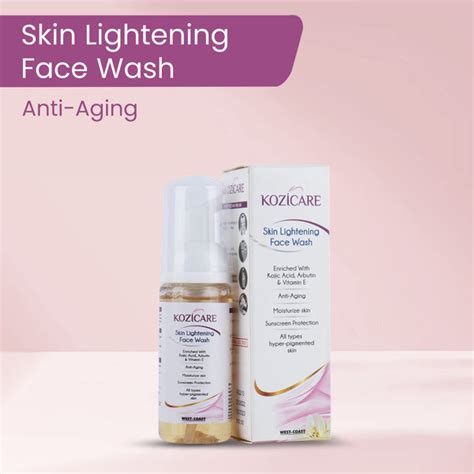 Kozicare Skin Lightening Facewash Enriched with 1% Kojic acid, 1% Arbu