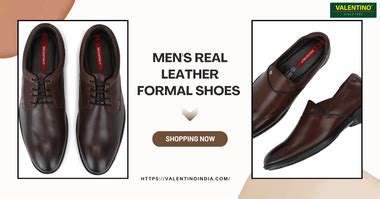 Men's Real Leather Formal Shoes by Valentino – VALENTINO
