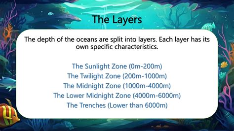LAYERS OF THE OCEAN EXPLAINS IN SHORT for kids | PPTX