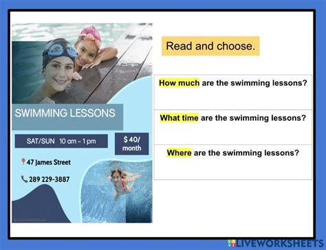 Swimming Class Worksheet 的图像结果