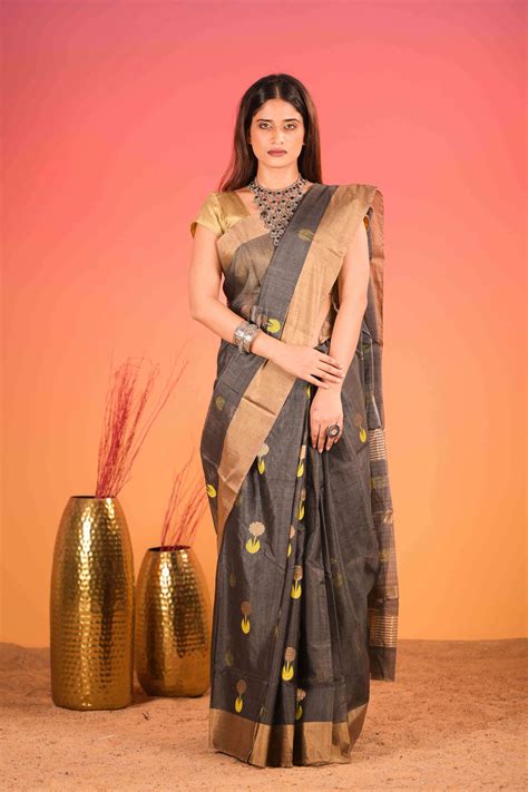 Koyla Gul Chanderi Cotton Silk Saree – SUTRAKARI HANDLOOMS PRIVATE LIMITED
