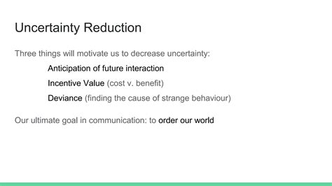 Uncertainty Reduction Theory | PPTX
