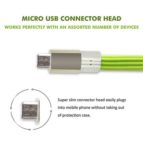 AllExtreme Micro-USB to USB 2.0 Flat Data Transfer Cable - 1M/3.2ft ...