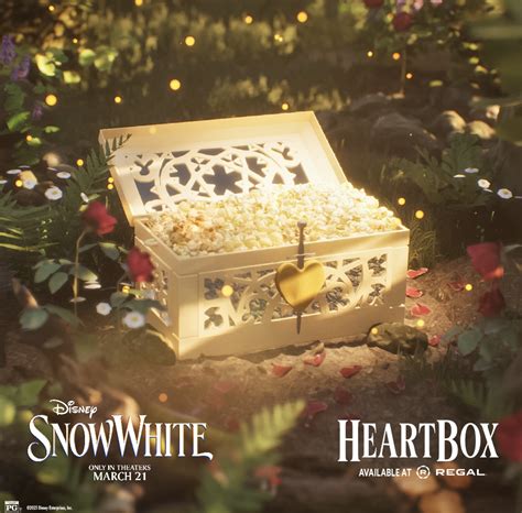2025 snow white heartbox popcorn bucket regal - AllEars.Net