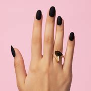 Shop Matte Black, Matte with Nail Glue + Nail Glue Sticker | Medium ...