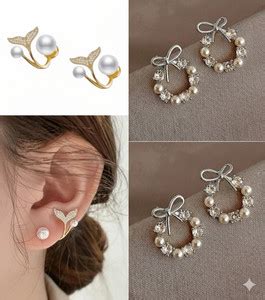 Rose Gold Earrings - Buy Rose Gold Earrings Online at Best Prices In ...