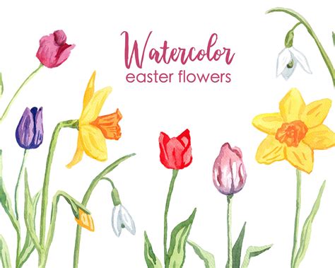 Easter Flowers Clip Art