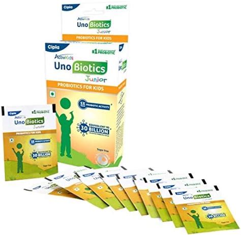 Cipla ActivKids Unobiotics Junior With 5X More Probiotic Activity ...