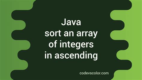 Image result for Sort Array Java Algorithm
