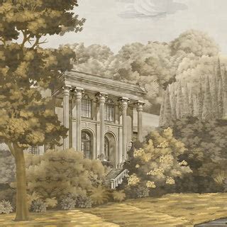 Manor Estate European Vintage Theme Wallpaper, Sepia | Life n Colors