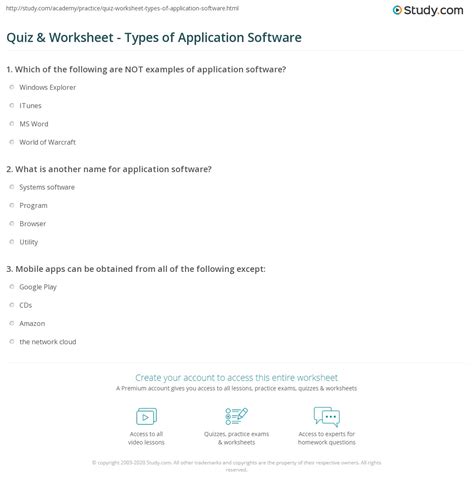 Image result for Application Software Worksheet Class 7