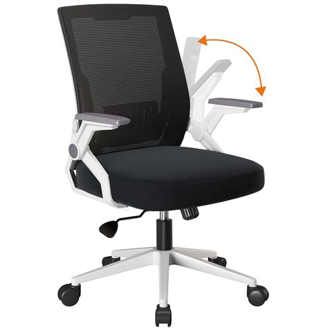 Comhoma Office Chair With Flip Up Armrests Ergonomic Computer Desk ...