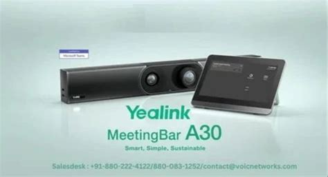 Video Conferencing System Yealink Meeting Bar A30- Microsoft Teams ...