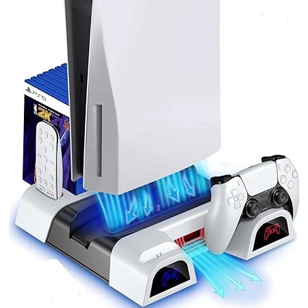 Oivo Ps5 Stand Suction Cooling Station With Ac Adapter Ps5 Controller ...