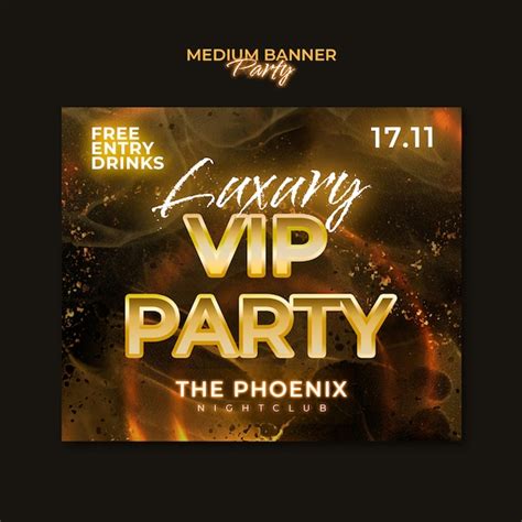 Luxury party template design | Free PSD