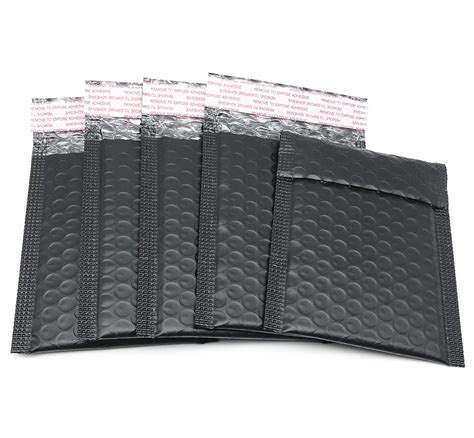 3.5x5 Inch Black Poly Bubble Mailers Small Padded Envelopes Self ...