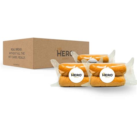 Buy Hot Dog Buns from Hero Bread™ — 0g Net Carbs, 0g Sugar, 90 Calories ...