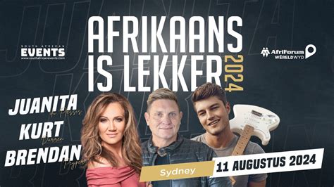 Afrikaans is Lekker 2024 Sydney, Hornsby RSL Club, Sydney, 11 August ...