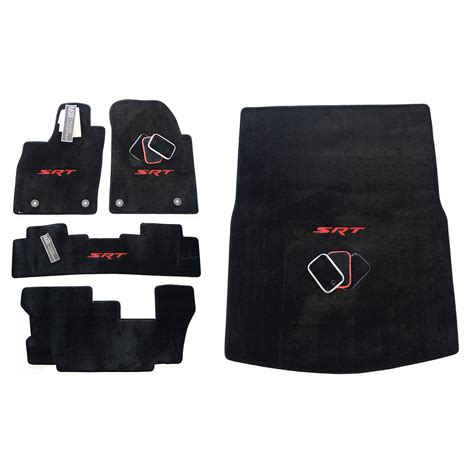 Dodge Durango Racing Logo and SXT Floor Mats Set - Premium Upgrade