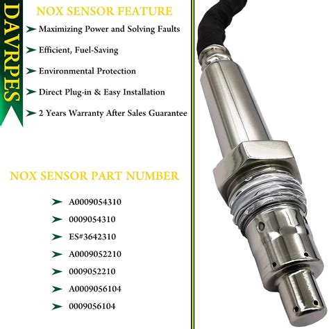 Buy DAVRPES A0009054310 Nitrogen Oxide Sensor Nox Sensor Compatible ...