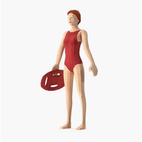 Lifeguard Low Poly Rigged for Maya 3D model | 3D Molier International