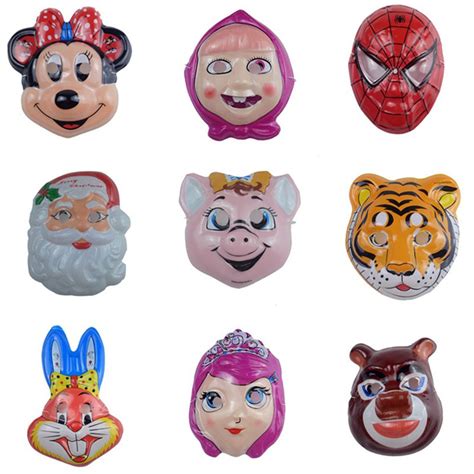 儿童面具 卡通薄面具 塑料面具带绳子 幼儿园表演 儿童玩具批发-阿里巴巴