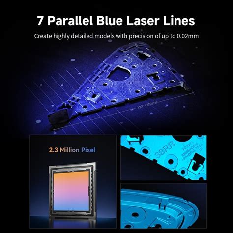 Nine 3D Scanner CR-Scan Raptor+Scan Bridge 3D Printing India | Ubuy