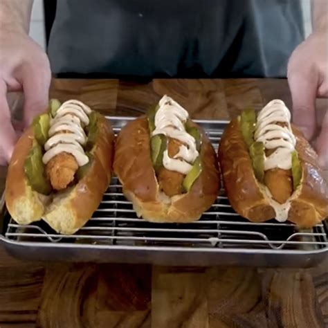 Fried Chicken Hot Dog w/ Tangy Sauce – Recipe Champions