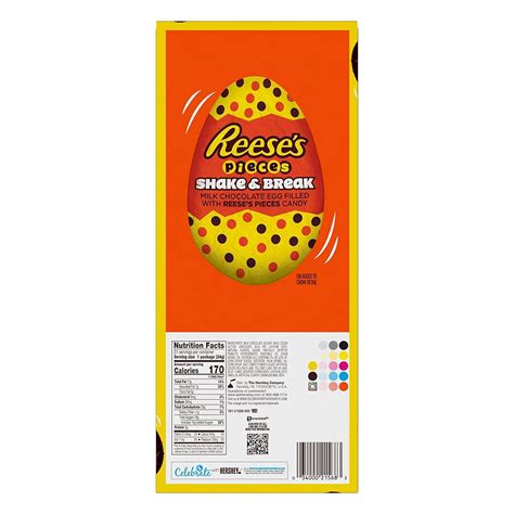 Buy REESE'S PIECES Shake and Break Milk Chocolate Eggs Candy, Easter, 1 ...