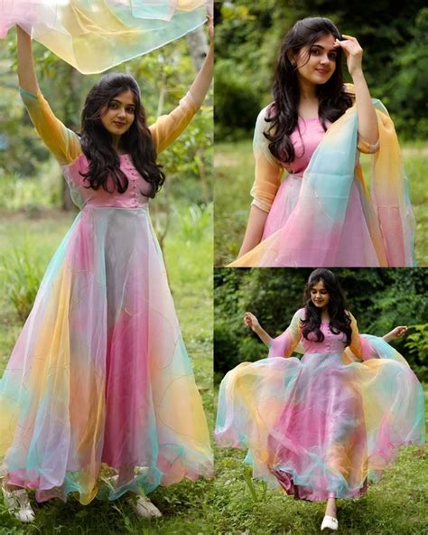 Organza Anarkali Kurti With Dupatta