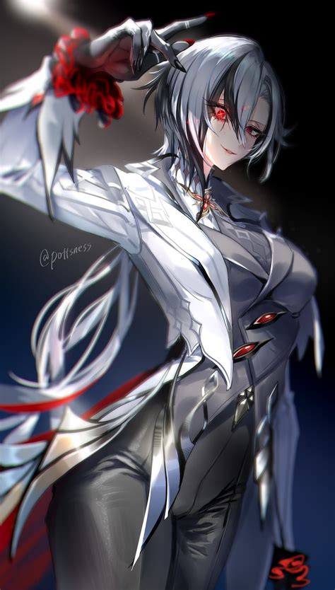 arlecchino (genshin impact) drawn by pottsness | Danbooru