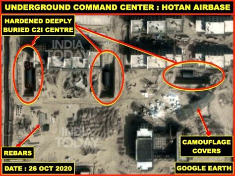 Chinese air force underground command and control centre at Hotan ...