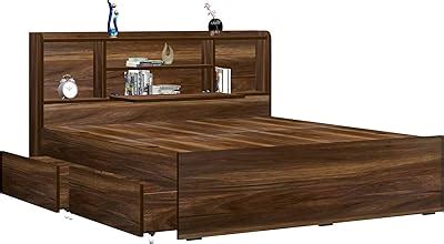 The MM Furniture store Engineered_Wood Melodia Laminated King Size Bed ...